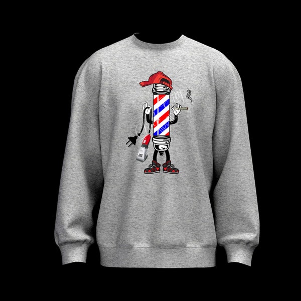 Mr.Faded Barber Pole Customized Sweatshirt Andis Wahl