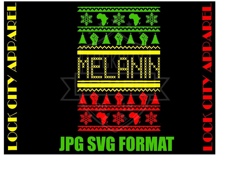 Download Ugly Christmas Sweater Melanin SVG Silhouette Cricut | Etsy