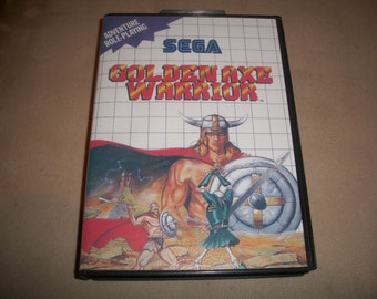 Golden Axe Warrior Sega Master System Reproduction Game  + New Battery + New Battery Holder