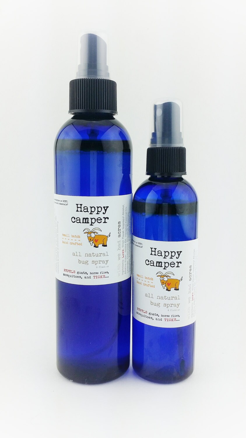 Happy Camper Herbal Insect Deterrent Spray All Natural, Deet free, Tic