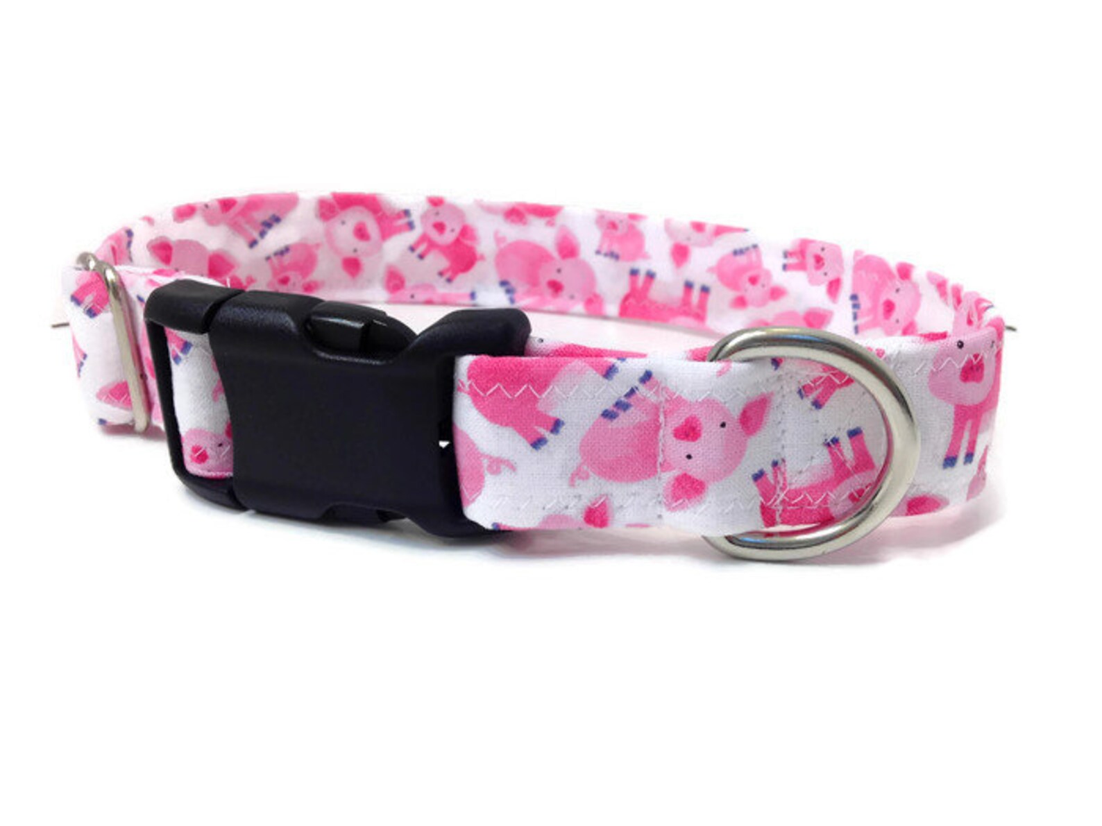 Dog Collar Pig Dog Collar Piggy Dog Collar Pink Pigs Dog Etsy