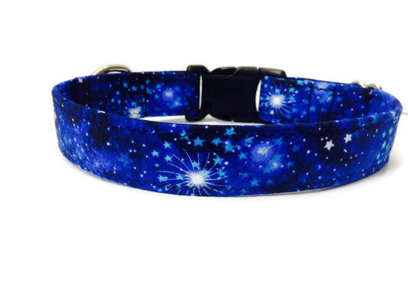 Blue Galaxy Dog Collar Martingale Dog Collar Galaxy Dog Etsy
