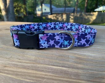 Starfish Dog Collar: Summer Beach Martingale Collar