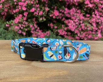 Sushi dog collar,  Food dog collar, Sushi Rolls
