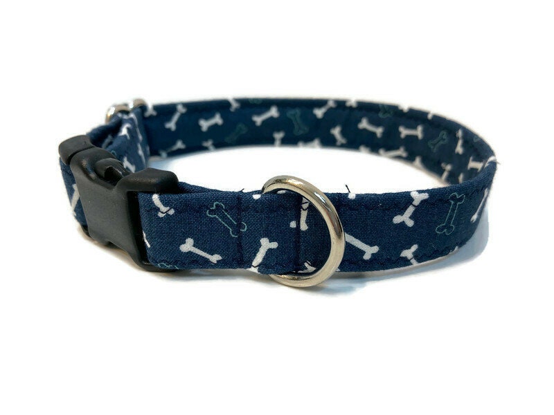 Small boy dog collar Bones dog collar masculine dog collar Etsy
