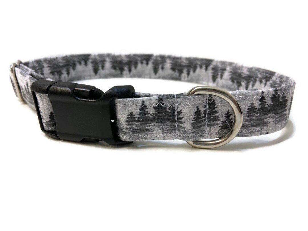 Forest Hiking Dog Collar, Mountain Dog Collar, Trees Dog Collar