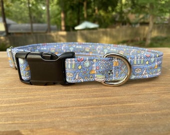 Science Dog Collar: DNA Chemistry Geeky Martingale Collar