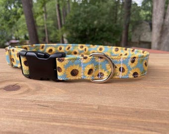 Sunflower dog collar