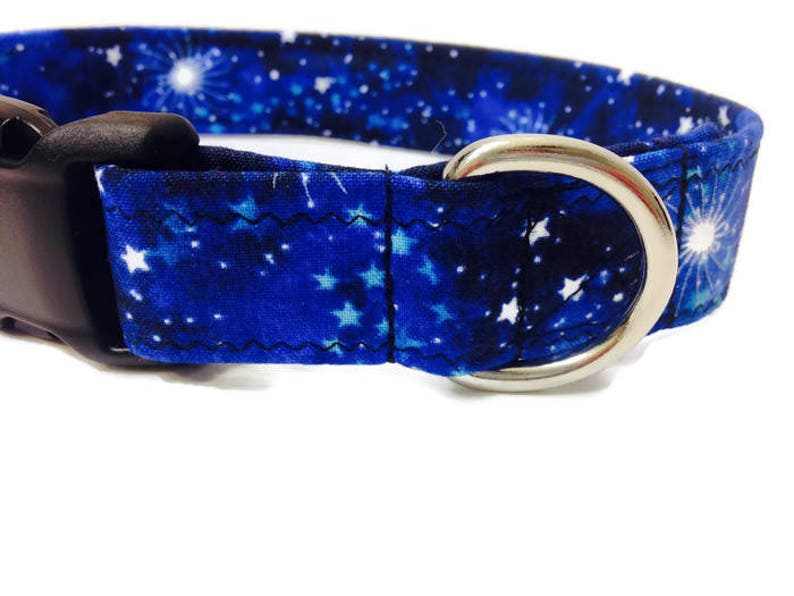 Blue Galaxy Dog Collar Martingale Dog Collar Galaxy Dog Etsy