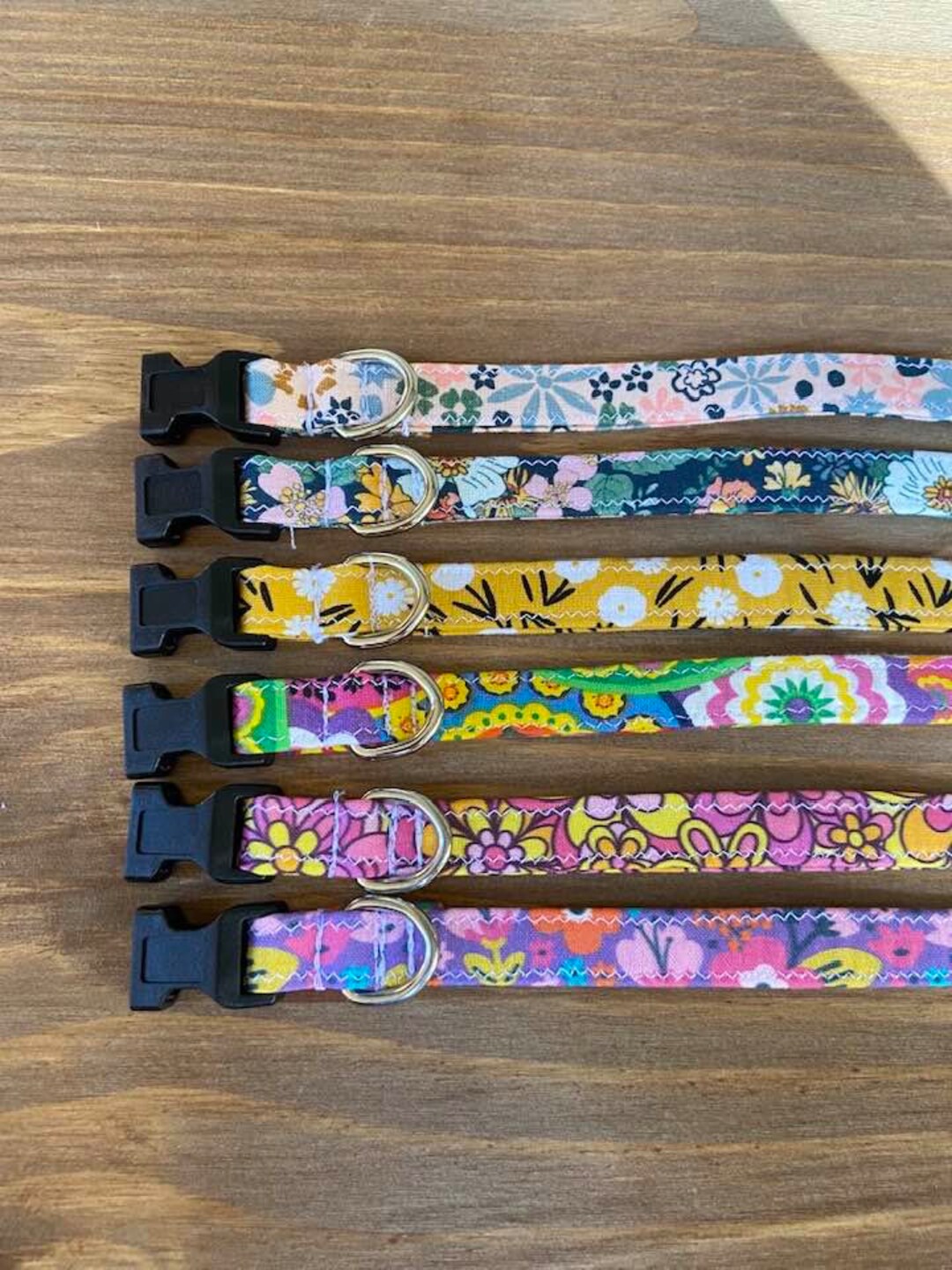 Extra Small Dog Collar, Toy Dog Collar, Chihuahua Dog Collar, Floral