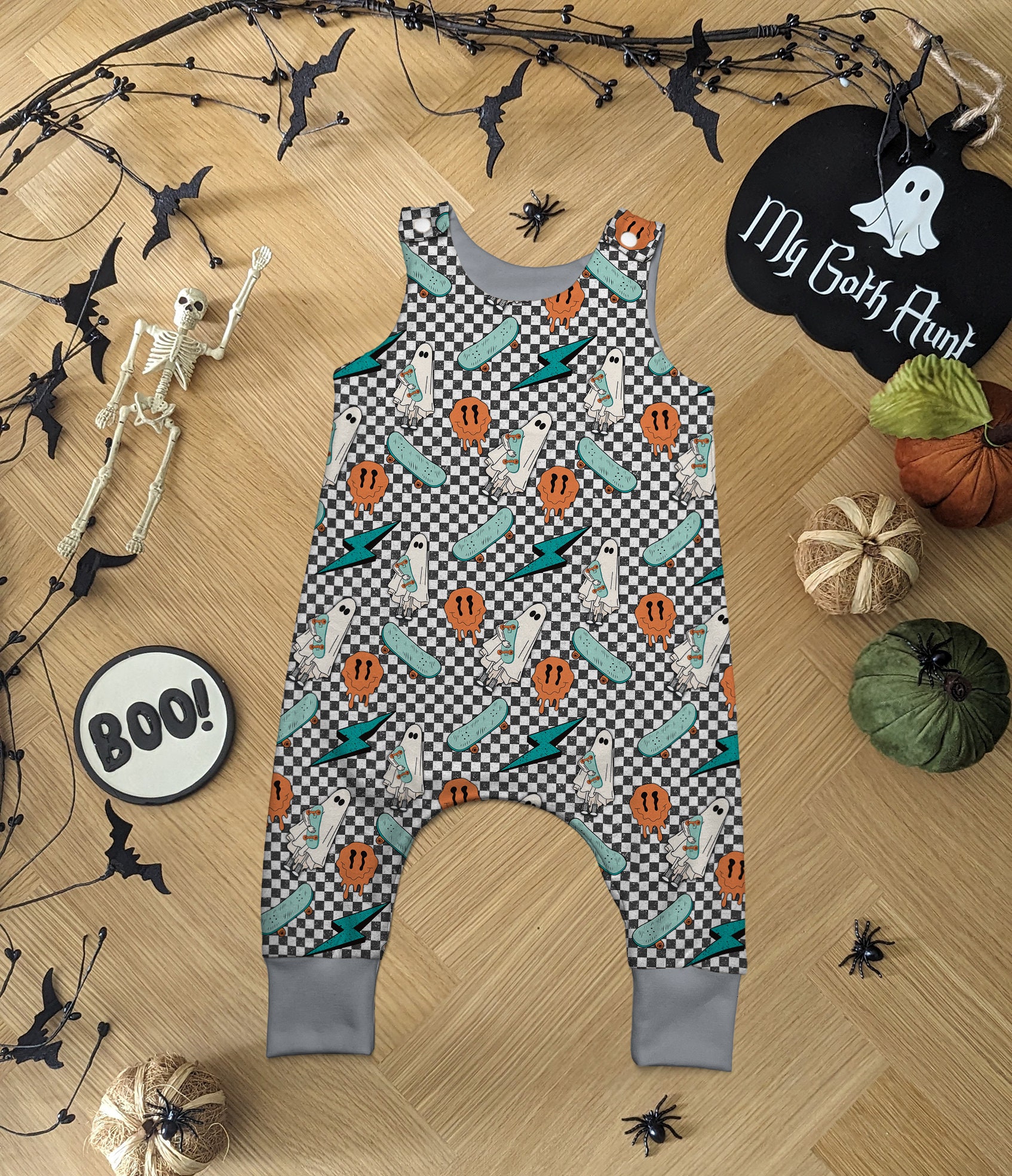 Mameluco infantil Sk8er Boo
