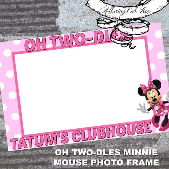 Oh Two-dles Minnie Mouse Photo Frame - DIGITAL ONLY Il_570xn