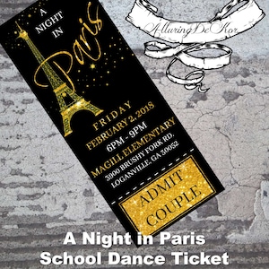 Eine Nacht in Paris Schule Tanz Ticket