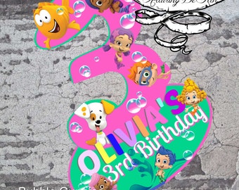 Bubble Guppies Birthday Sign (w/age)