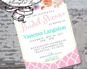 Bridal Shower Invitation - Floral
