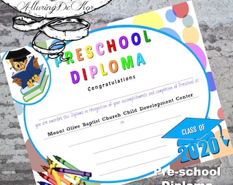 Pre-School Diploma (BLANK)