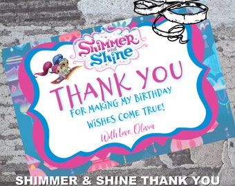 Shimmer & Shine Thank You Card
