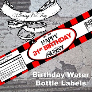 Water Bottle Labels