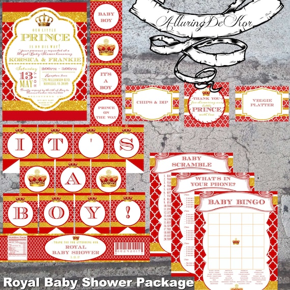 Royal Baby Shower Package Il_570xn
