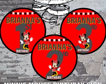 Minnie Mouse Birthday Sign (ages 1-3)