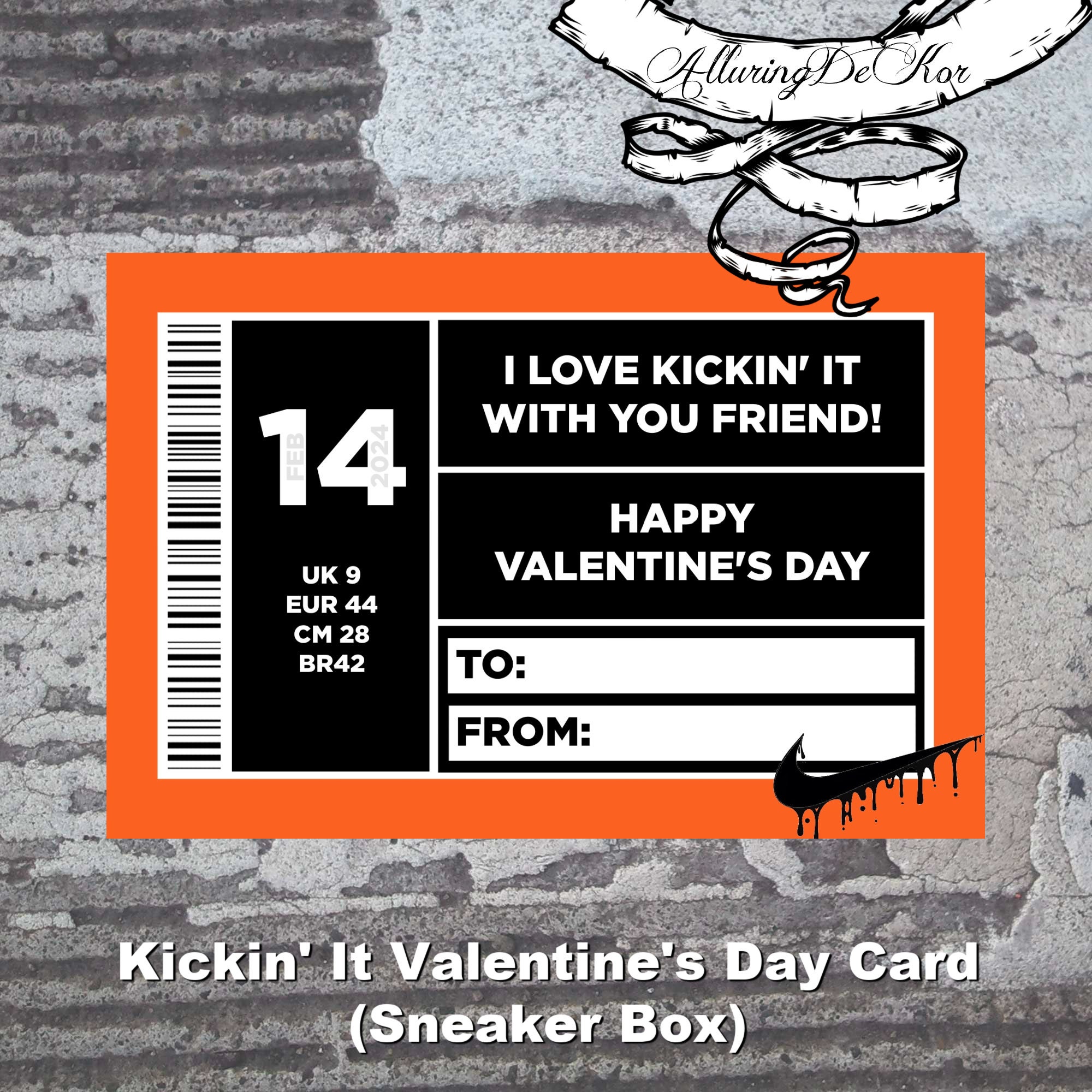 nike valentines day card