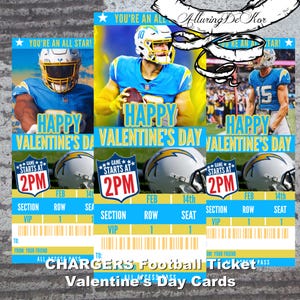 Carte Saint-Valentin Football Ticket (CHARGEUR) - TÉLÉCHARGEMENT IMMÉDIAT