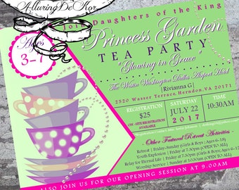 Princess Tea Party Invitation/Flyer