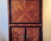 Antique Secretaire Desk, French Louis XVI, in Walnut and Fruitwoods