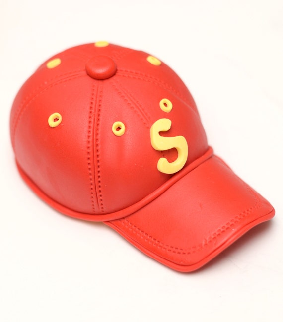fondant baseball cap
