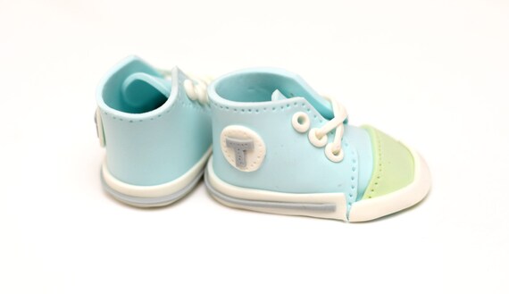 teal baby converse