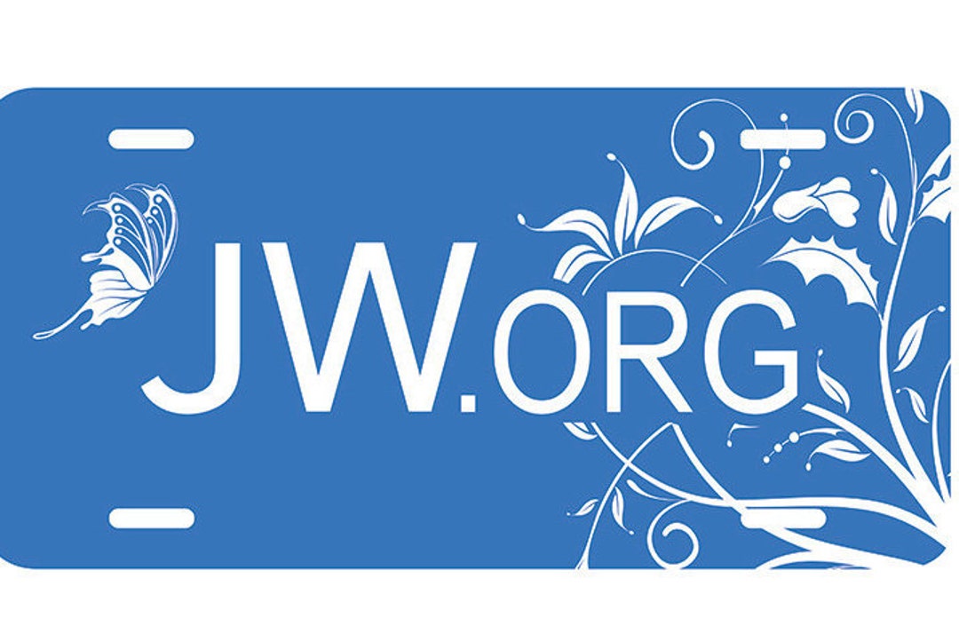 JW ✩.*˚ SPECIAL -jw.org, License Plate 6
