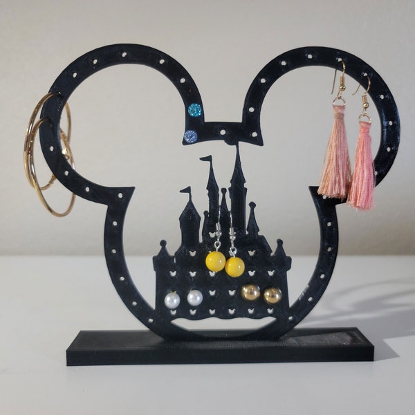 Mickey Mouse | Disney Castle | Earring Stand | Earring Tree | Earring Holder | Earring Display | Jewelry Stand | Jewelry Organizer