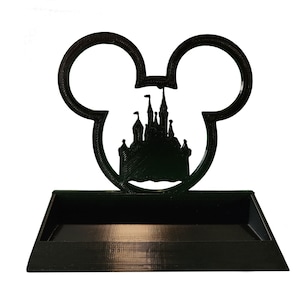Mickey Mouse | Disney Castle | Business Card Holder | Display | Desk Accessories | Unique Business Card Stand | Home Office Decor