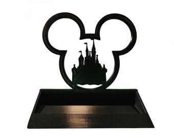 Mickey Mouse | Disney Castle | Business Card Holder | Display | Desk Accessories | Unique Business Card Stand | Home Office Decor