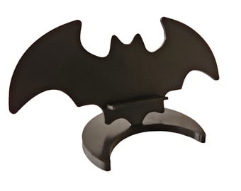 Bat Phone Stand Display | Gothic Display | Bat Moon Cell Phone Stand Holder | Gothic Decor