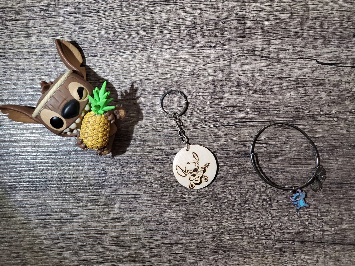 Stitch Keychain with Name Personalized Gifts Custom Lilo Etsy