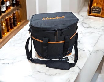 Personalized Embroidered 6 Bottle Padded Travel Bourbon Whisky Whiskey Carrying Case