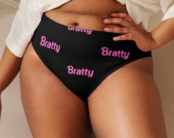 Bratty recycelt hoch taillierte Bikini freche Unterteil Plus size Bikini plus Größe schwimmen Mix und Match schwimmen