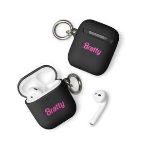 Pink  Font Bratty AirPods case Doll shirt