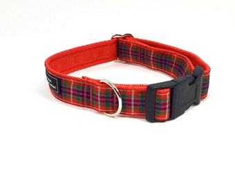 Fraser Tartan Collar,Scottish clans, plaids, dogs, pets, tartan ribbon