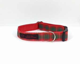 Bruce tartan collar,made in Scotland, Scottish clans, plaids, dogs, pets, tartan ribbon, Scottish