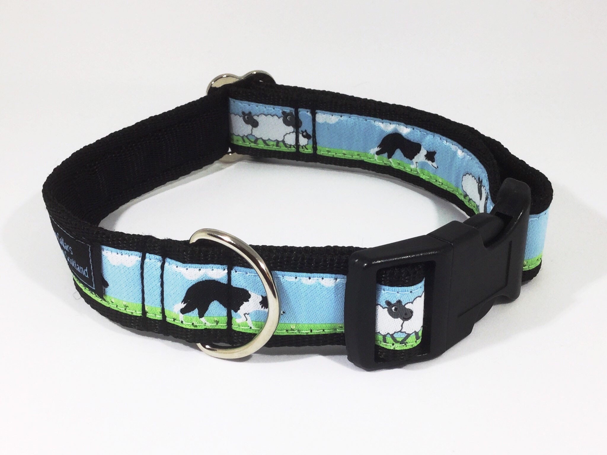 Black and White Border Collie Collar Sheep Lambs Farm Etsy