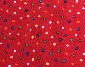 Spots on Red Lead, handcrafted, made in Scotland, spots, spotty, cotton, Kelsae Collars