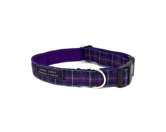 Pride of Scotland Modern tartan collar,made in Scotland, Scottish clans, plaids, dogs, pets, tartan ribbon, Scottish