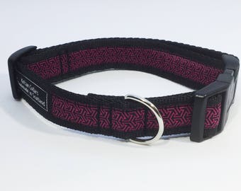Mosaic Collar in Green or Pink, dog collar, dog leash, luxury dog collar, luxury dog leash, pets, dogs