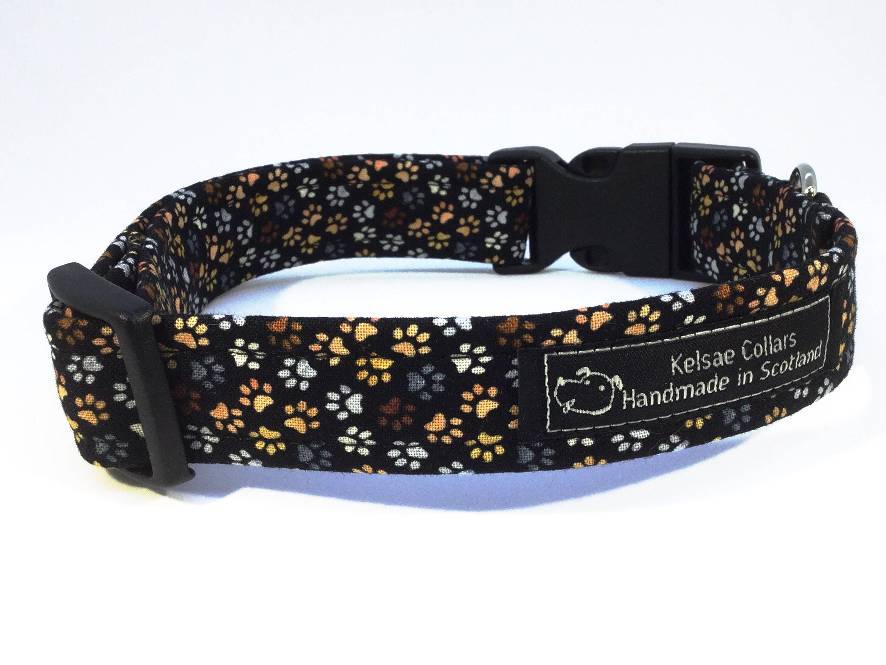 Mini Paws in Neutral, paws, luxury dog collar ,luxury dog leash