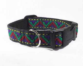 Aztec Red Jacquard Collar