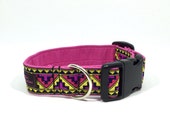 Aztec Yellow Jacquard Collar 1.25 wide