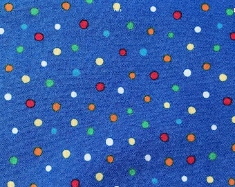 Spots on Blue Lead, handcrafted, made in Scotland, spots, spotty, cotton, Kelsae Collars