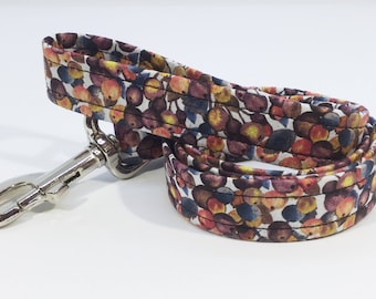 Liberty Berries Brown Lead, dog leash, luxury dog leash,Liberty, brown dog collar